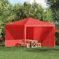  Stranska stena zabavnega šotora 2 pcs Rdeča 300 x 195 cm, (5000218787) Cene