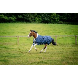 Horseware Ireland Pregrinjalo Amigo 1200D Wug Turnout 50 g, Navy/Titanium Grey & Silver - 125 cm Cene