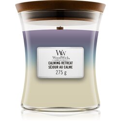 WoodWick trilogy calming retreat dišeča svečka 275 g unisex Cene