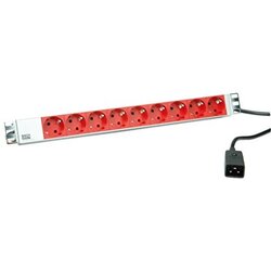 Boschmann 333.936 power extension 2 m 9 AC outlet(s) Indoor Grey, Red Cene