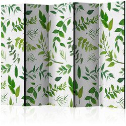 Artgeist Paravan Green Twigs I, Dvostranski, 5-Delni Cene