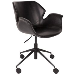 Zuiver Črn pisarniški stol Office Chair Nikki Cene