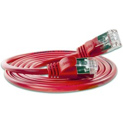 Slim Wirewin PKW-LIGHT-STP-K6 5.0 RT RJ45 omrežni kabel\, Patch kabel CAT 6 U/FTP 4.00 m rdeča 1 kos, (20418219) Cene