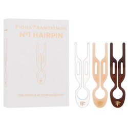 Fiona Franchimon Nº1 Hairpin London Collection Set kopča za kosu smeđa 1 kom + kopča za kosu prozirna 1 kom + kopča za kosu nježno bež 1 kom za žene Cene