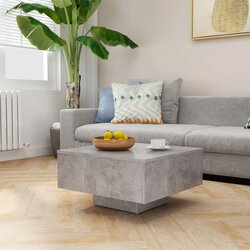vidaXL stolić za kavu siva boja betona 60 x 60 x 31,5 cm od iverice Cijene