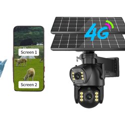 Oem Solarna kamera, 4G povezljivost, vremensko odporna zasnova -8MP 64g Kartica -EU Vtič, (5000137550) Cene