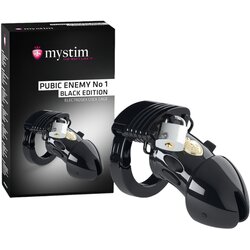 Mystim Kletka za penis Pubic Enemy No 1, črna Cene