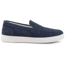 Duca di Morrone Slips on Enea - Suede Blue Modra Cene