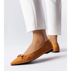 Gemre Brown pointed-toe ballet flats Aimé Cene