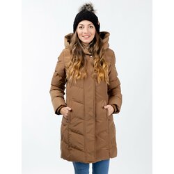 Glano Women's winter quilted jacket - beige Cene