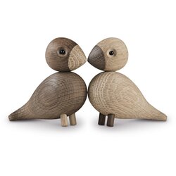 Kay Bojesen Denmark Komplet 2 kipcev iz masivnega hrasta Lovebirds Cene
