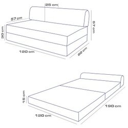 Atelier Del Sofa sofa dvosed magic beige Cene
