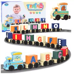 Lean Toys Izobraževalni vlakec, črke, številke, barvit, 16 kosov Cene