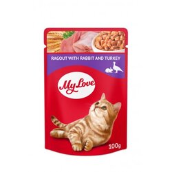My Love HRANA ZA MAČKE RAGU SA ZEČETINOM I ĆURETINOM 100g Cene