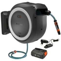 Gardena Baterijska stenska škatla za shranjevanje vrtne cevi PowerRoll XL - Ready-To-Use Set Cene