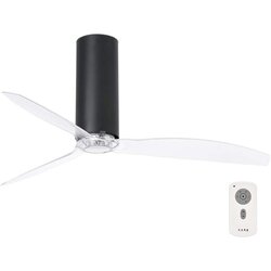 Faro 32036 - Plafonski ventilator TUBE FAN, crni/proziran, prečnik 128 cm + daljinski upravljač Cene
