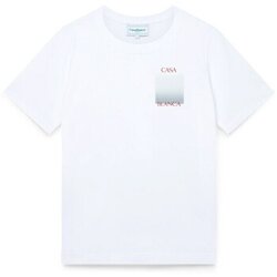 Casablanca Majice s kratkimi rokavi GRADIENT SQUARE PRINTED T-SHIRT WHITE Bela Cene