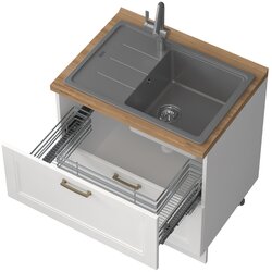 Jela element za kuhinjo tara R-80-2MZ za korito (ve barv)-bela mat lak Cene