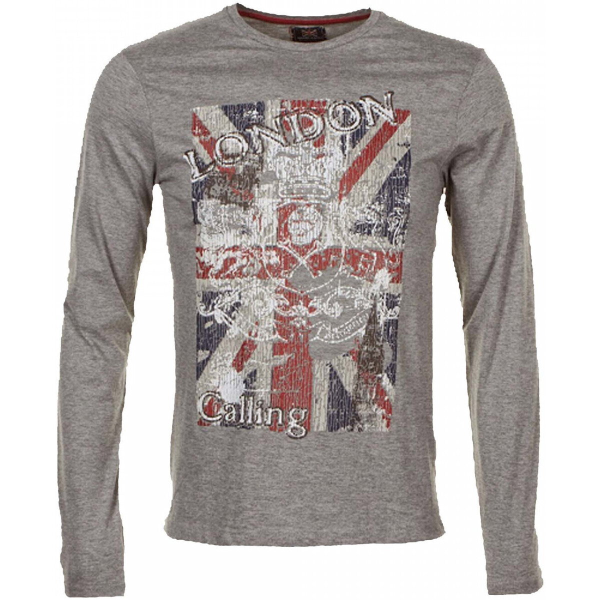 Harry Kayn Majice z dolgimi rokavi T-shirt manches longues homme CEGALANT Siva Cene