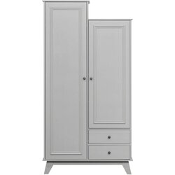 WOOOD svijetlo siva dječja garderoba od masivnog bora 98x190 cm lily Cene