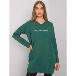 RUE PARIS Tunic-RV-TU-7201.43P-dark green Cene