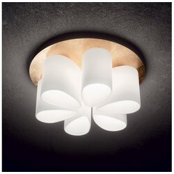 Ideal lux - plafonska svetiljka daisy, 6x E27, max. 52 w, 230 v, prečnik 60 cm, zlatna/bela Cene