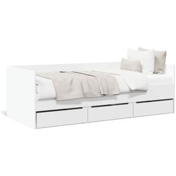 vidaXL Dnevni krevet s ladicama bijeli 90 x 200 cm konstruirano drvo Cijene
