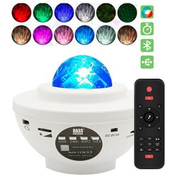 Bass LED RGB star projektor in bluetooth zvočnik USB bel, (20897810) Cene