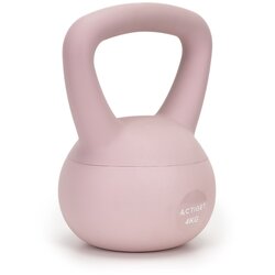 springos Soft Kettlebell, utež za vadbo 4 kg, žoga za trening, fitnes, svetlo roza, (5000136398) Cene