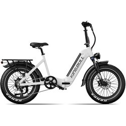 KINGBULL Zložljivo električno kolo Verve, 48 V 960 Wh, 20-palčno debelo kolo, Step-Through, belo, (5000232107) Cene
