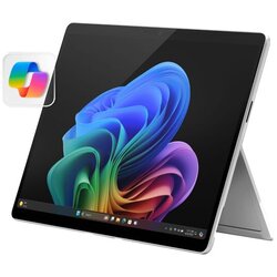 MICROSOFT SURFACE Pro 2-in-1 Laptop/Tablet (2024), Windows 11 Copilot+ PC, 13" Touchscreen LCD Display, Snapdragon X Plus (10 Core), 16GB RAM, 256GB Storage, 5G Connectivity, Platinum Cene