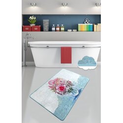 Lessentiel Maison Fennel prostirka za kupatilo, 80x100cm, plavo-siva Cijene