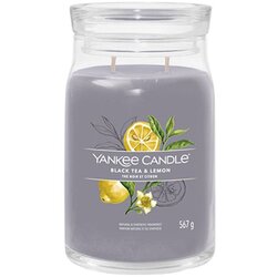 Yankee Candle Black Tea & Lemon mirisna svijeća 567 g Cene
