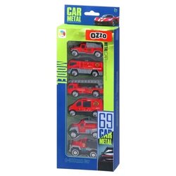 Ozzo Car metal, igračka, set metalnih vozila, vatrogasci, 002 Cene