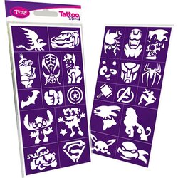 TyToo Tytoo: Heroes set šablona, 25 kom. Cene