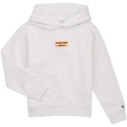 Calvin Klein Jeans Puloverji MINI BLOCK LOGO HOODIE Bela Cene