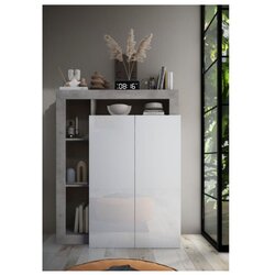 LC Mobili Vienamjenski ormari za cipele bijeli/beton HAMBURG 409030-44CE Cijene