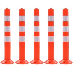 vidaXL Cestovni stupovi za kontrolu prometa 5 kom plastični 75 cm Cijene