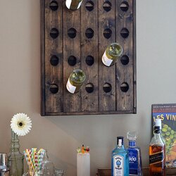 Hanah home Drveni stalak za vino, Braon Cene