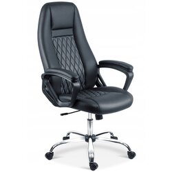 Sofotel 702-BLACK ergonomska pisarniška stolica iz eko usnja – črna Cene