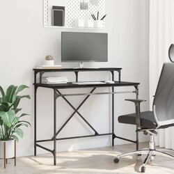 vidaXL Stol Crni hrast 100 x 50 x 90 cm Konstruirano drvo Cijene