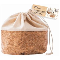 BEES_WAX BEES WAX košara, vrečka za kruh Nut 16xh18,5cm, krem, bombaž, pluta Cene
