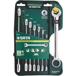 Sata Flat-Ohn Keys 8 psov. Z dvojnim ratchetom, (21120677) Cene