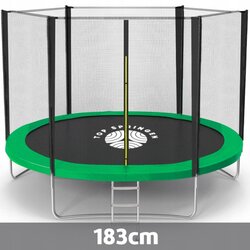 Top Springen trambolina 183cm sa merdevinama zelena Cene