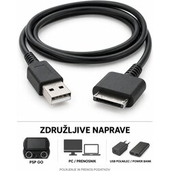 PSP Go USB podatkovni in polnilni kabel Cene