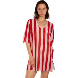 AKER Kaftan za plažu Striped crveno-beli Cene
