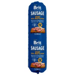 Brit Premium Brit Sausage 12 x 800 g - Govedina in ribe Cene