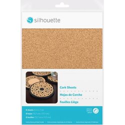 Silhouette Cork Sheets - 12,7 cm x 17,7 cm - 1 set. Cene