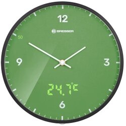 Bresser Optik Zidni sat BRESSER MyTime 24 cm zeleni sa termometrom Cijene