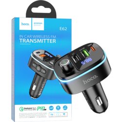 Hoco FM transmiter, brzi punjač za auto, BT v5.0, 3 x USB - E62 Fast Cene